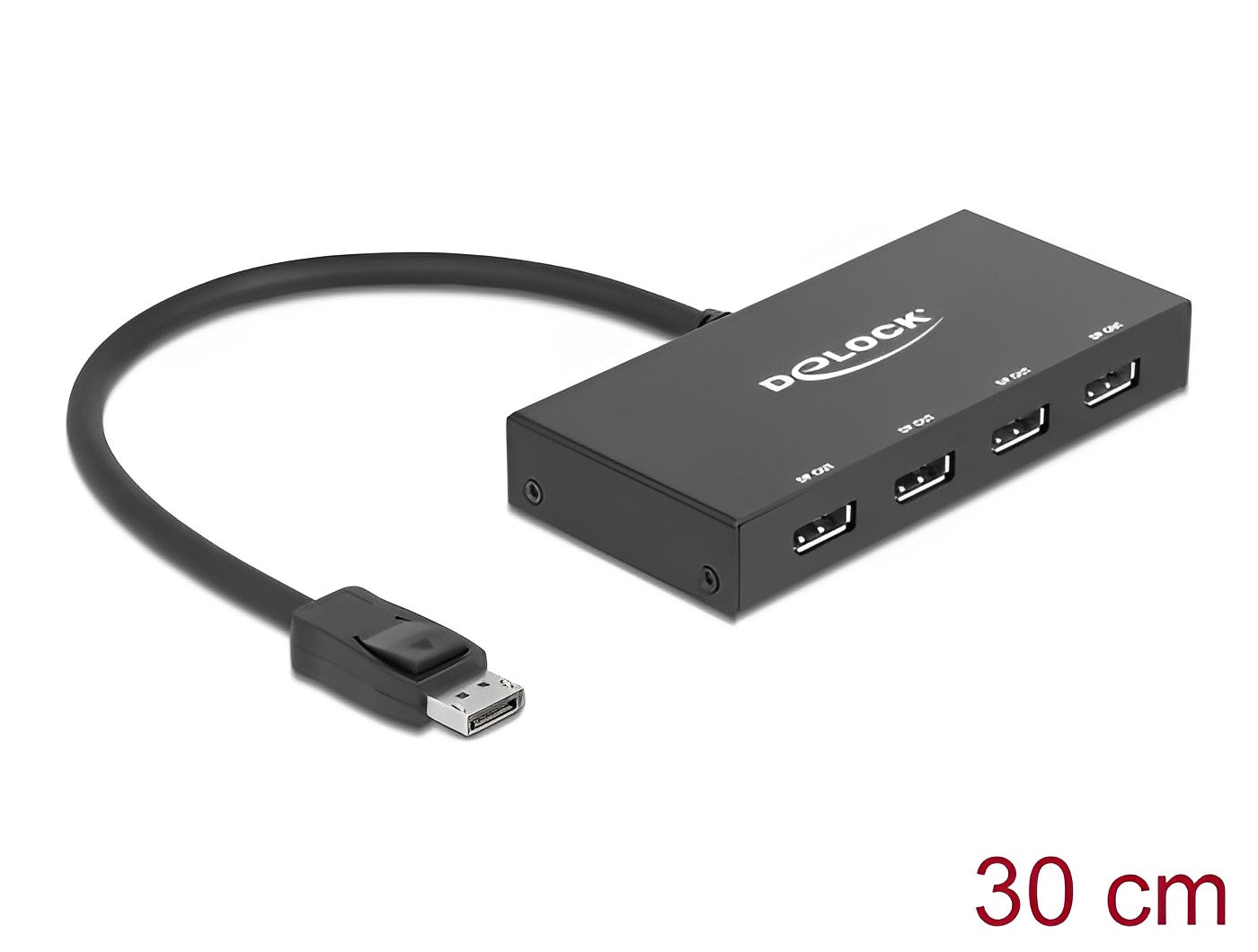ספליטר DisplayPort 1.2 4K MST לחיבור 4 מסכים בו זמנית - delock.israel