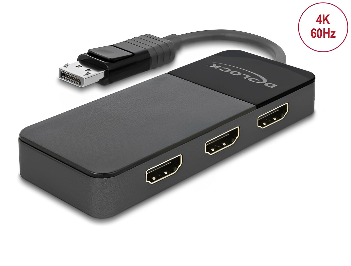 ספליטר DisplayPort 1.4 4K HDR MST לחיבור 3 מסכים HDMI בו זמנית - delock.israel