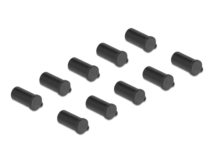 כיסוי נגד אבק ללא אחיזה לשקע MC4 - DL4 צבע שחור סט 10 יח - delock.israel