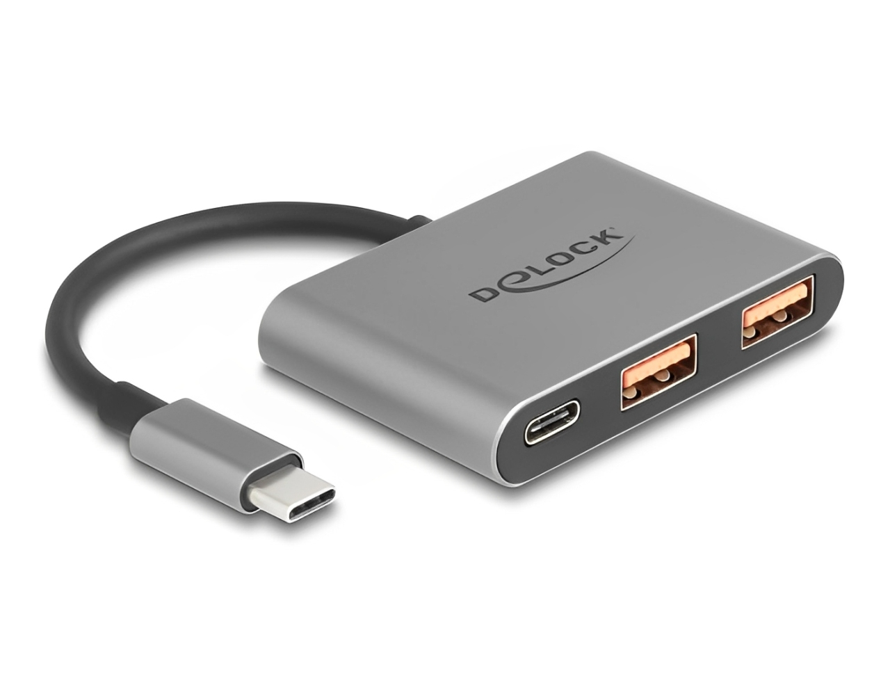 רכזת USB-C 10Gbps האיכותית מבית Delock גרמניה מאפשרת הרחבת חיבורי ה-USB במחשב, בטאבלט או בסמארטפון. היא כוללת 3 יציאות USB, ומאפשרת חיבור התקנים שונים כמו כונני USB, קוראי כרטיסים, מארזים חיצוניים ועוד
