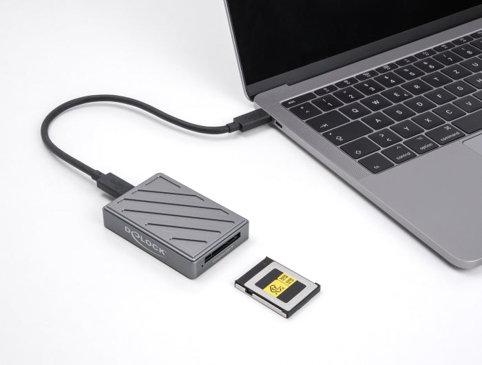 קורא כרטיסים USB‑C מבית Delock גרמניה לחיבור מהיר ונוח למחשב או לפטופ