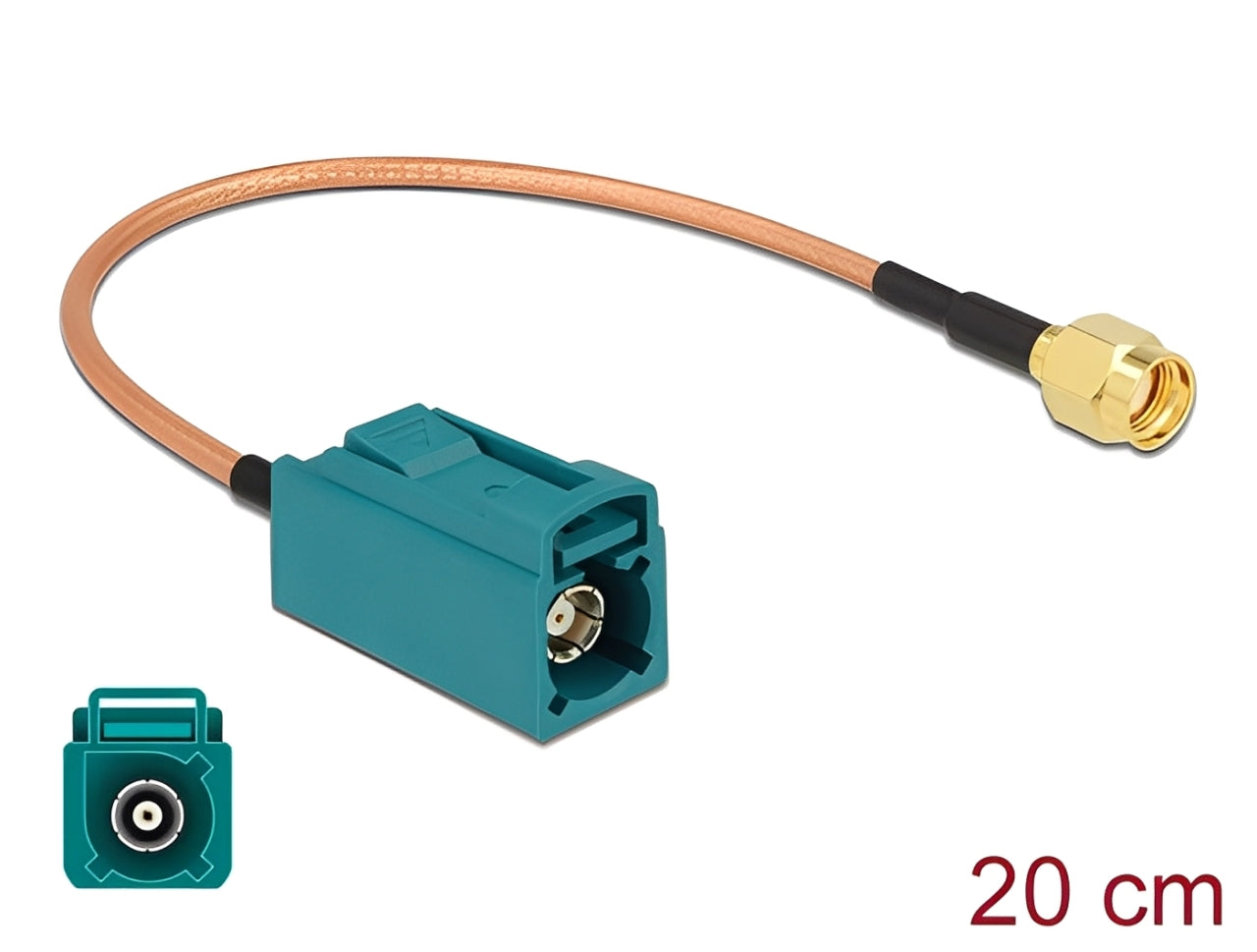 כבל האנטנה מבית Delock גרמניה מתאים לחיבור רכיבים בתחום טכנולוגיית תדרי רדיו