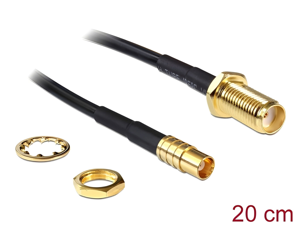 כבל האנטנה מבית Delock גרמניה מתאים לחיבור רכיבים בתחום טכנולוגיית תדרי רדיו