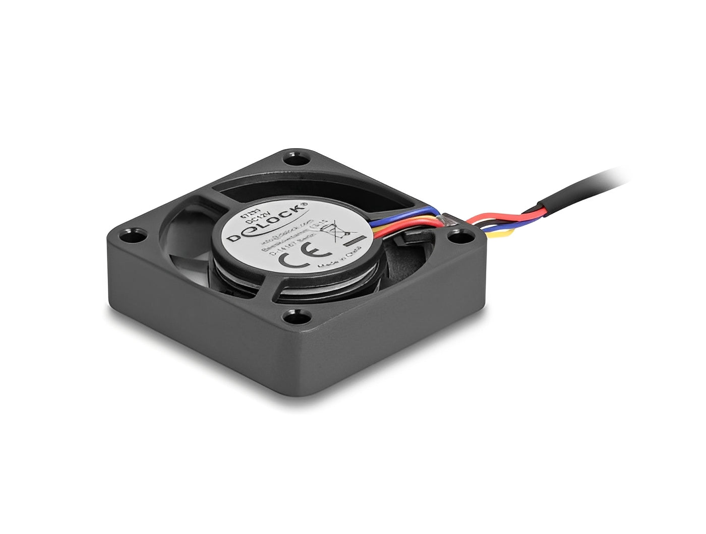 מאוורר DC מבית Delock גרמניה מתאים לקירור רכיבי מחשב באמצעות זרימת אוויר מקבילה