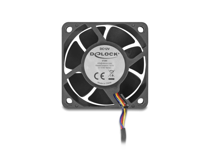 מאוורר DC מבית Delock גרמניה מתאים לקירור רכיבי מחשב באמצעות זרימת אוויר מקבילה