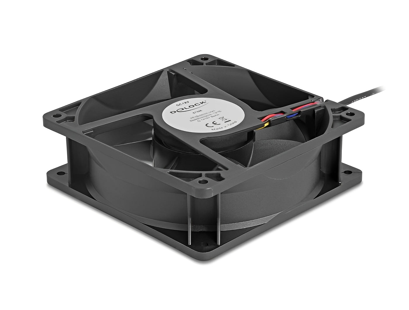 מאוורר DC מבית Delock גרמניה מתאים לקירור רכיבי מחשב באמצעות זרימת אוויר מקבילה