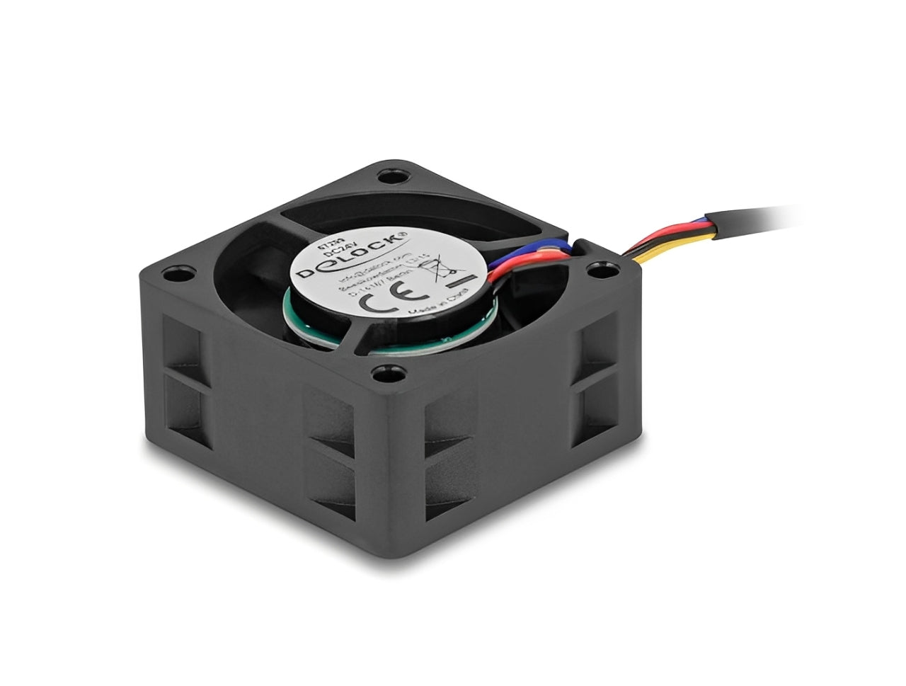 מאוורר DC מבית Delock גרמניה מתאים לקירור רכיבי מחשב באמצעות זרימת אוויר מקבילה
