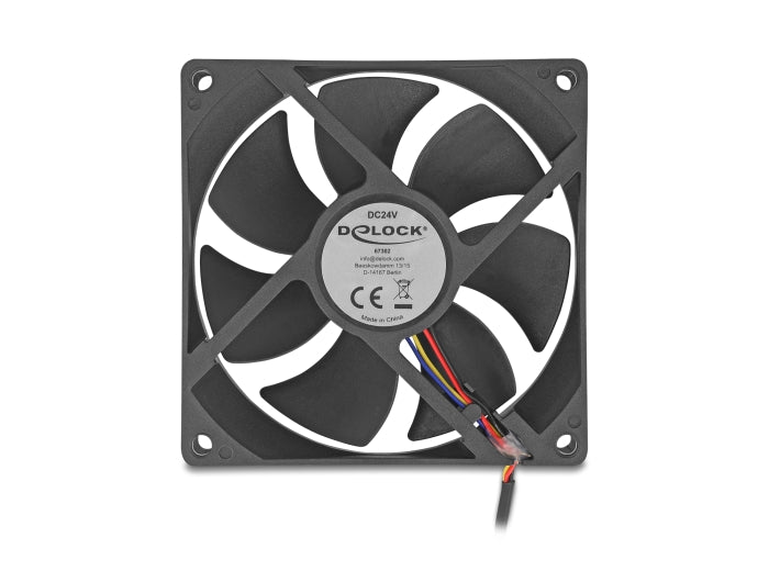 מאוורר DC מבית Delock גרמניה מתאים לקירור רכיבי מחשב באמצעות זרימת אוויר מקבילה