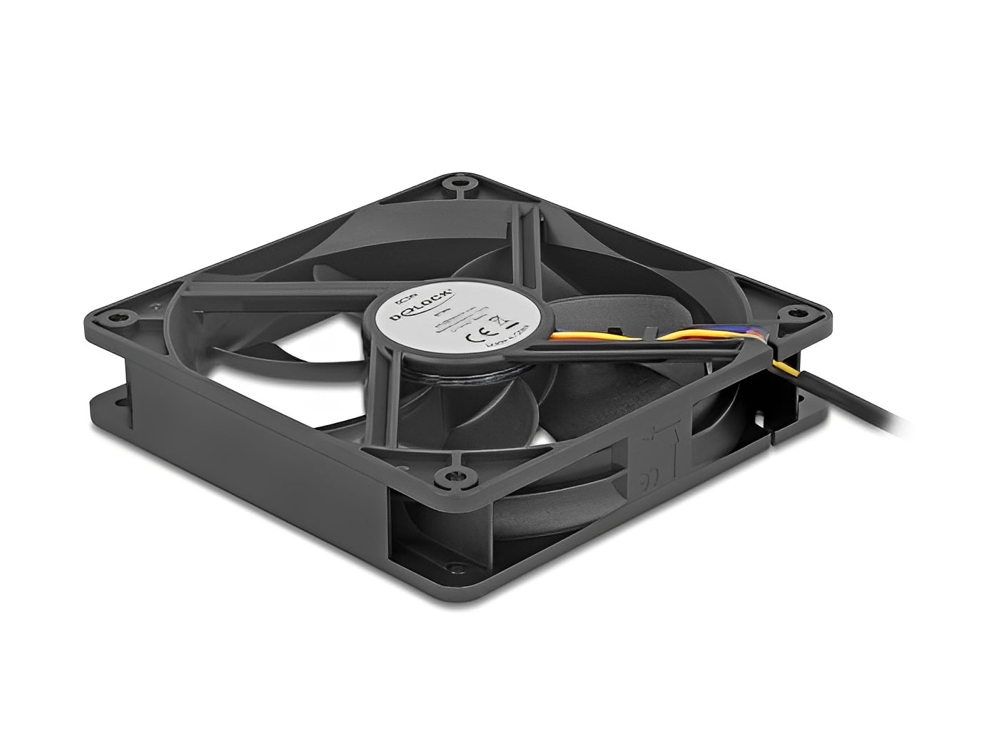 מאוורר DC מבית Delock גרמניה מתאים לקירור רכיבי מחשב באמצעות זרימת אוויר מקבילה