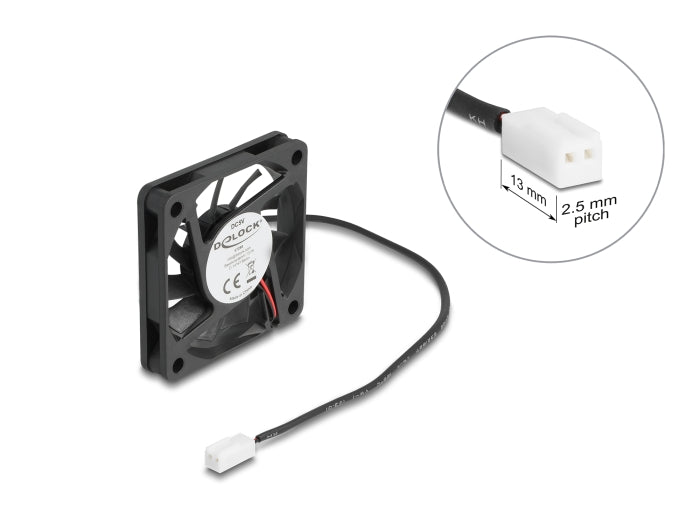 מאוורר DC מבית Delock גרמניה מתאים לקירור רכיבי מחשב באמצעות זרימת אוויר מקבילה