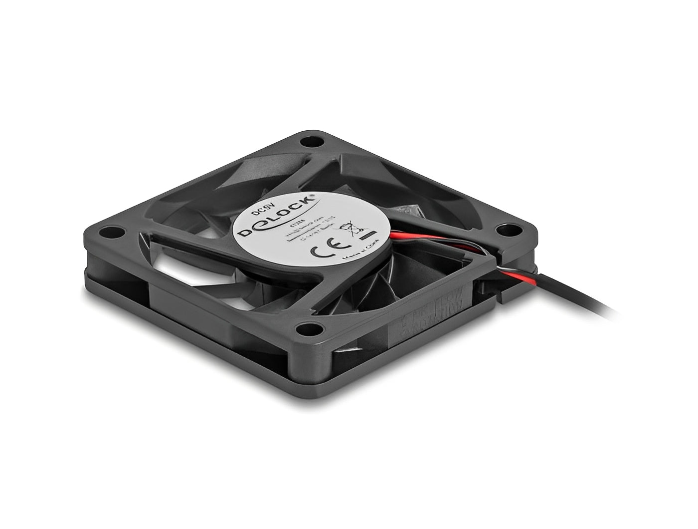 מאוורר DC מבית Delock גרמניה מתאים לקירור רכיבי מחשב באמצעות זרימת אוויר מקבילה