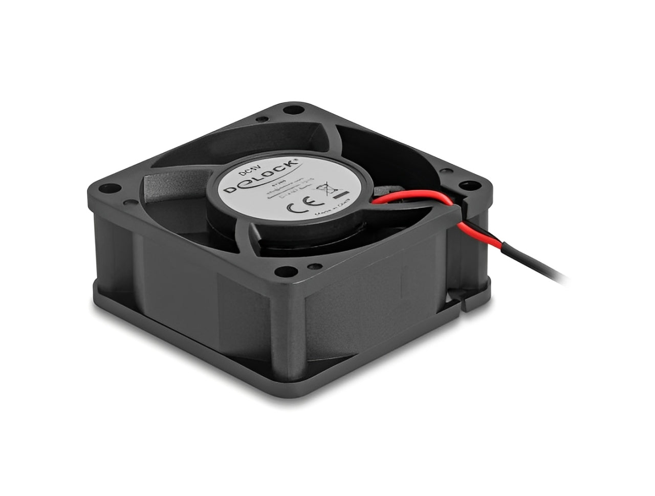 מאוורר DC מבית Delock גרמניה מתאים לקירור רכיבי מחשב באמצעות זרימת אוויר מקבילה