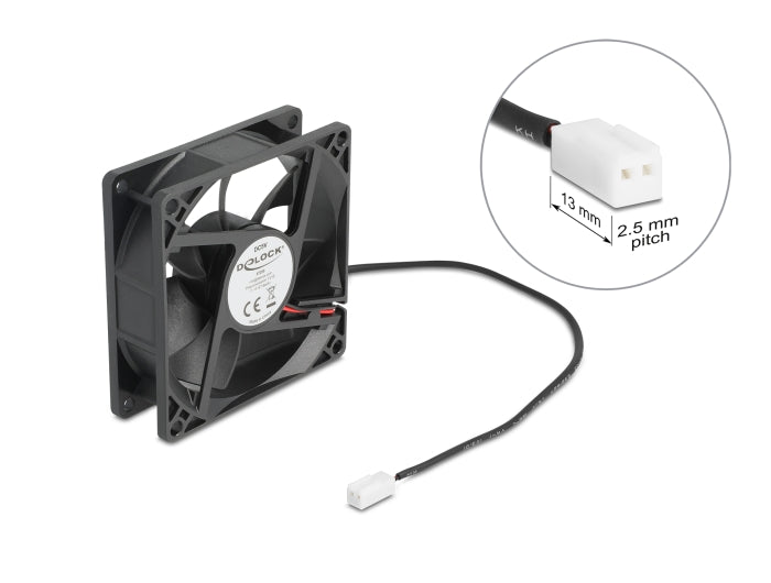 מאוורר DC מבית Delock גרמניה מתאים לקירור רכיבי מחשב באמצעות זרימת אוויר מקבילה