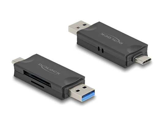 קורא כרטיסים USB-C/A מבית Delock גרמניה לחיבור מהיר ונוח למחשב או לפטופ