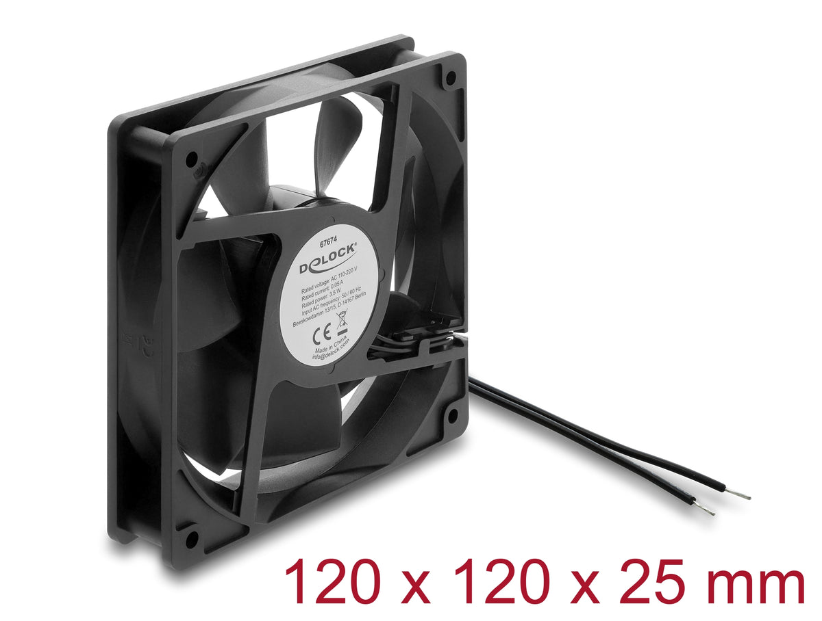 מאוורר קירור 110-220V EC מבית Delock גרמניה