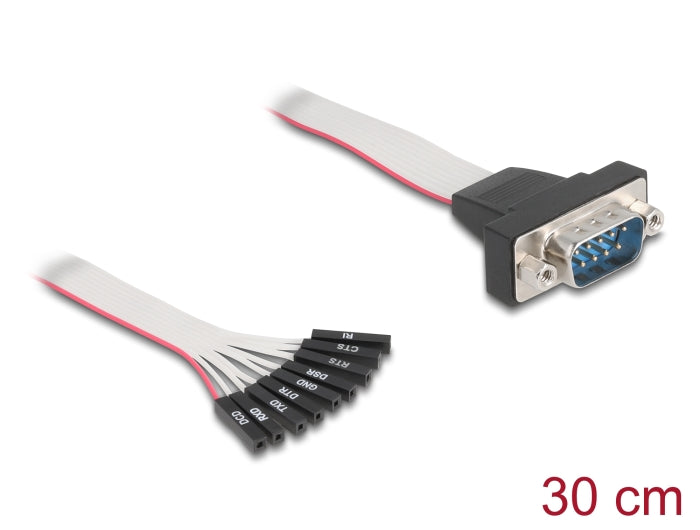 כבל Serial D-Sub 9 מבית Delock גרמניה נועד להוסיף יציאה סריאלי חיצונית למחשב שיש לו חיבור סריאלי בן 9 פינים על לוח האם, אך אין לו יציאה חיצונית ייעודית