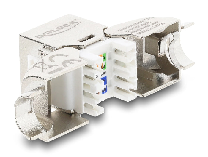 מתאם Keystone Cat.6A מבית Delock גרמניה יכול לשמש לחיבור כבל רשת