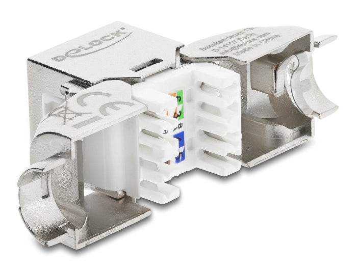 מתאם Keystone Cat.6A מבית Delock גרמניה יכול לשמש לחיבור כבל רשת