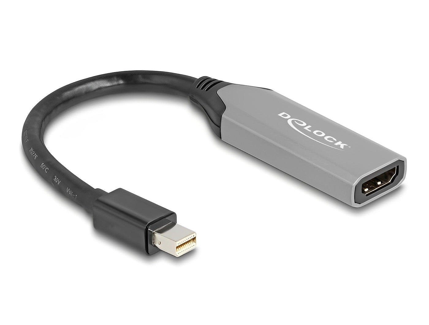 מתאם תצוגה מבית Delock גרמניה מאפשר חיבור של צג HDMI למערכת דרך ממשק mini DisplayPort פנוי