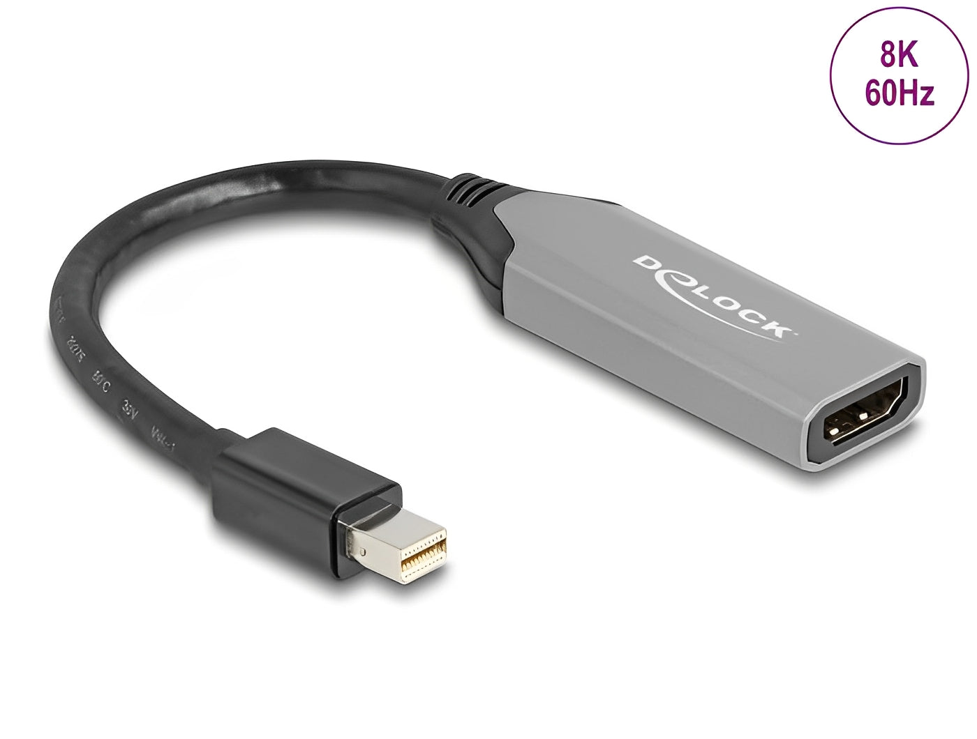 מתאם תצוגה מבית Delock גרמניה מאפשר חיבור של צג HDMI למערכת דרך ממשק mini DisplayPort פנוי