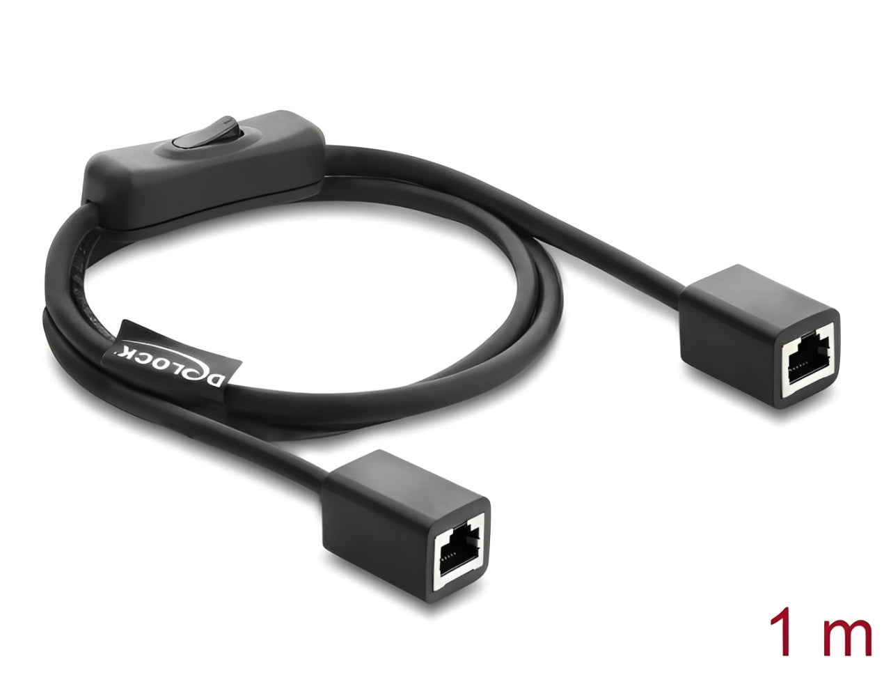 כבל רשת Cat.6 מבית Delock גרמניה כולל המתג מובנה, מאפשר ניתוק ממוקד של חיבור הרשת
