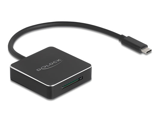 קורא כרטיסים USB‑C מבית Delock גרמניה לחיבור מהיר ונוח למחשב או לפטופ
