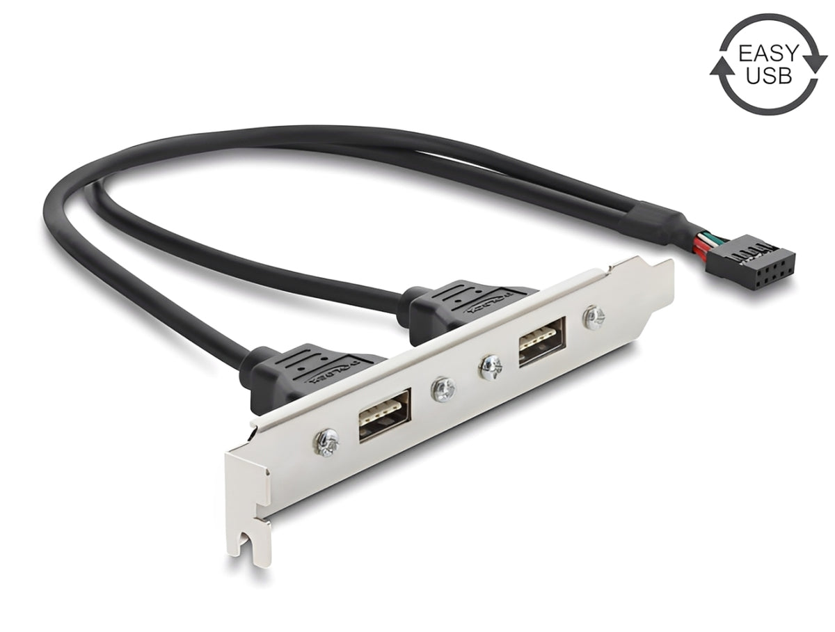 לוחית קצה USB 2.0 מבית DELOCK גרמניה