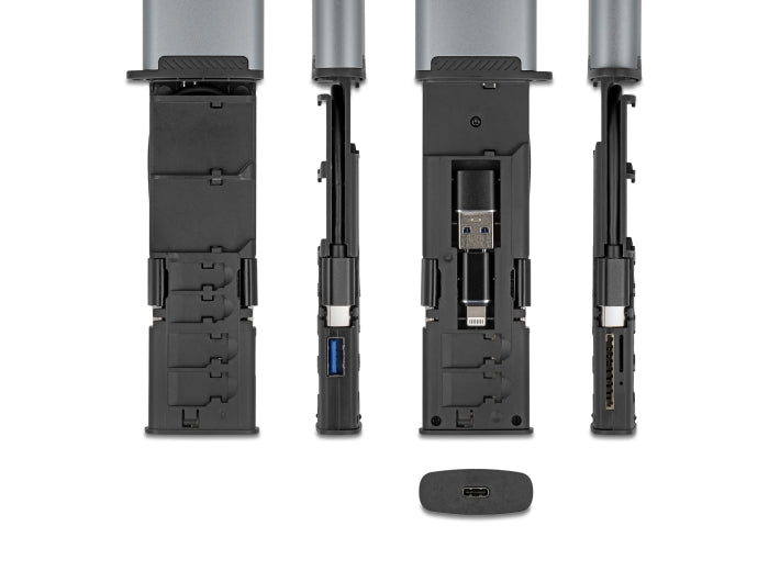 קורא כרטיסים USB‑C מבית Delock גרמניה לחיבור מהיר ונוח למחשב או לפטופ