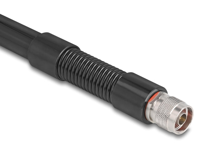 אנטנה איכותית מבית Delock גרמניה כוללת בסיס קפיצי ניתנת לחיבור למכשיר WLAN עם ממשק N-TYPE לצורך שידור וקליטת אותות אלחוטיים