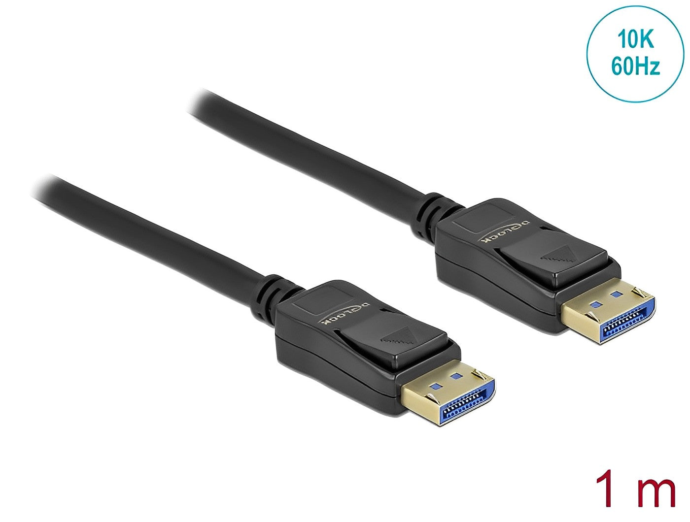 כבל DisplayPort 2.0 10K 54 Gbps ז/ז תומך 60 הרץ - delock.israel