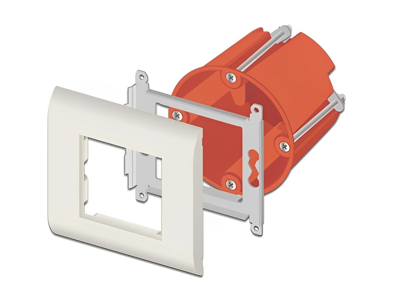 מסגרת 80x80 מ"מ למודולים Easy 45 - delock.israel