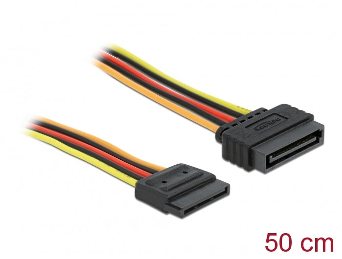 כבל מאריך חשמל SATA 15 pin ז/נ - delock.israel