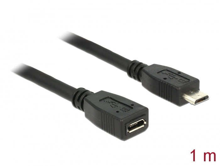 כבל מאריך מיקרו USB 2.0 ז/נ - delock.israel