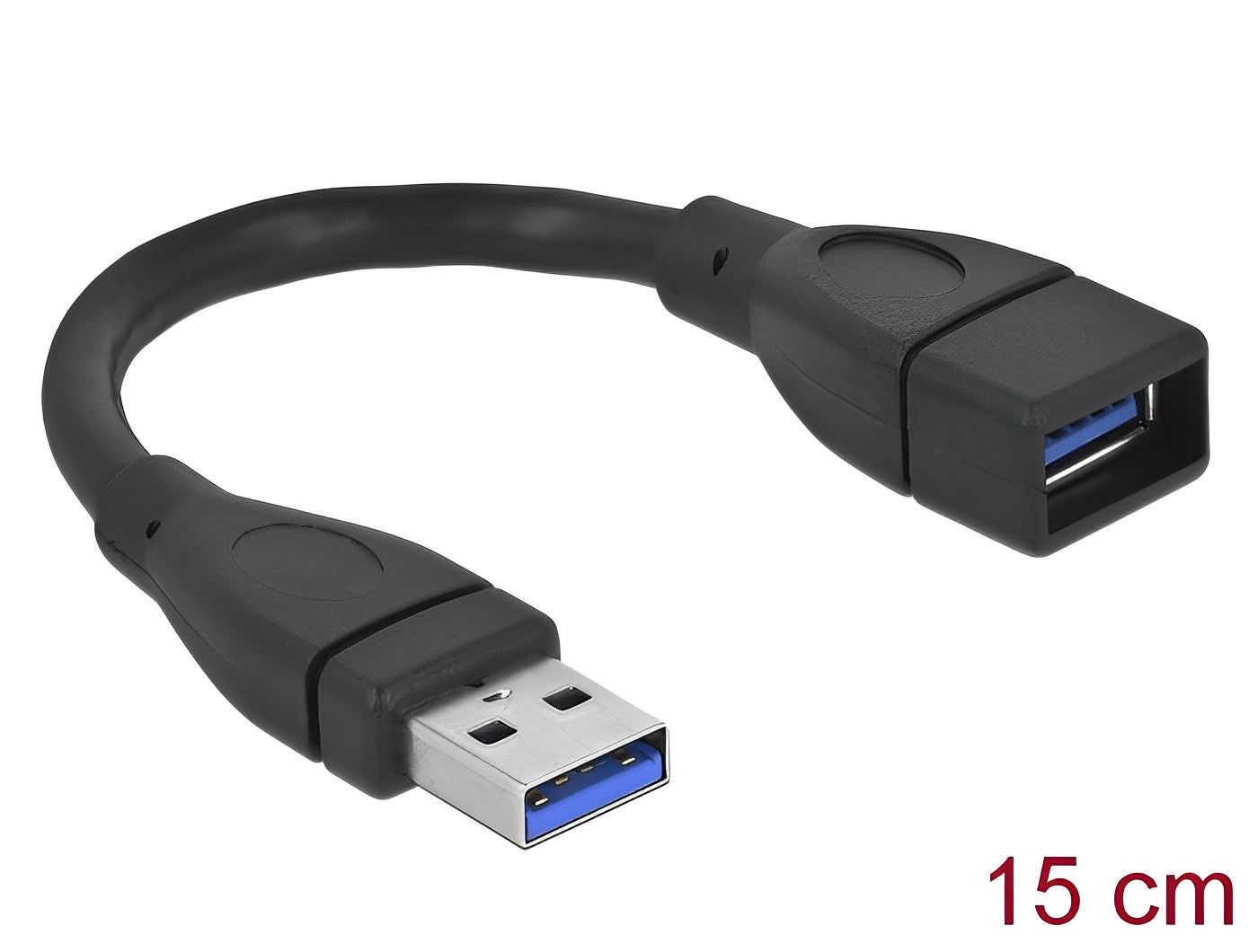 כבל מאריך USB-A 3.0 5Gbps ז/נ אורך 15 ס"מ - delock.israel