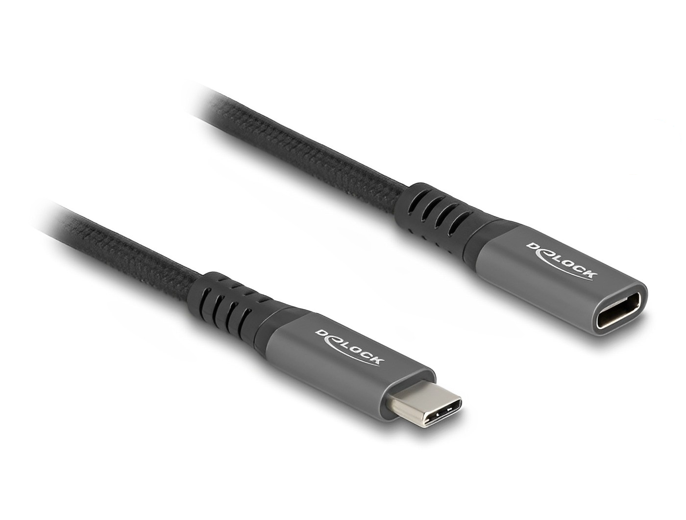כבל USB-C מבית DELOCK גרמניה מאפשר להאריך חיבור USB-C של מכשירים שונים כגון סמארטפונים, מסכים, תחנות עגינה וכוננים חיצוניים