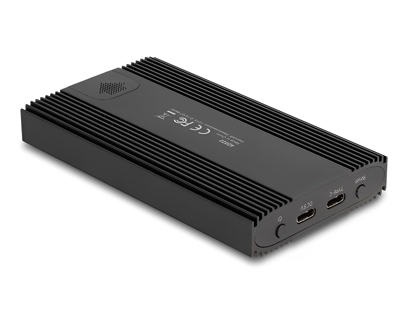 מארז חיצוני USB-C 20Gbps עבור 2 כוננים M.2 NVMe SSD תומך RAID - delock.israel