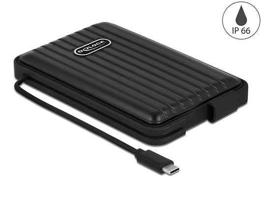 מארז חיצוני USB-C 3.2 Gen 1 עבור כונן דיסק 2.5″SATA HDD/SSD מוגן IP66 - delock.israel