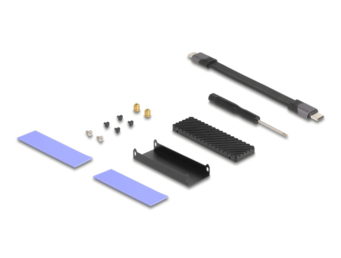 מארז מבית Delock גרמניה לכונן M.2 NVMe PCIe SSD עם חיבור USB Type-C - delock.israel