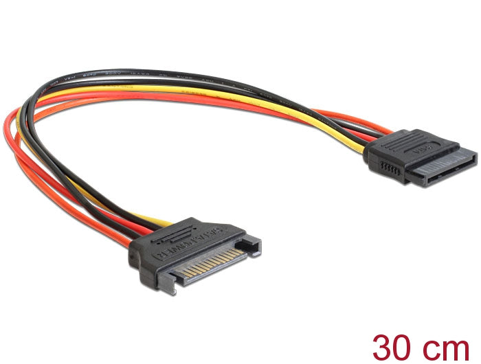 כבל מאריך חשמל SATA 15 pin ז/נ - delock.israel
