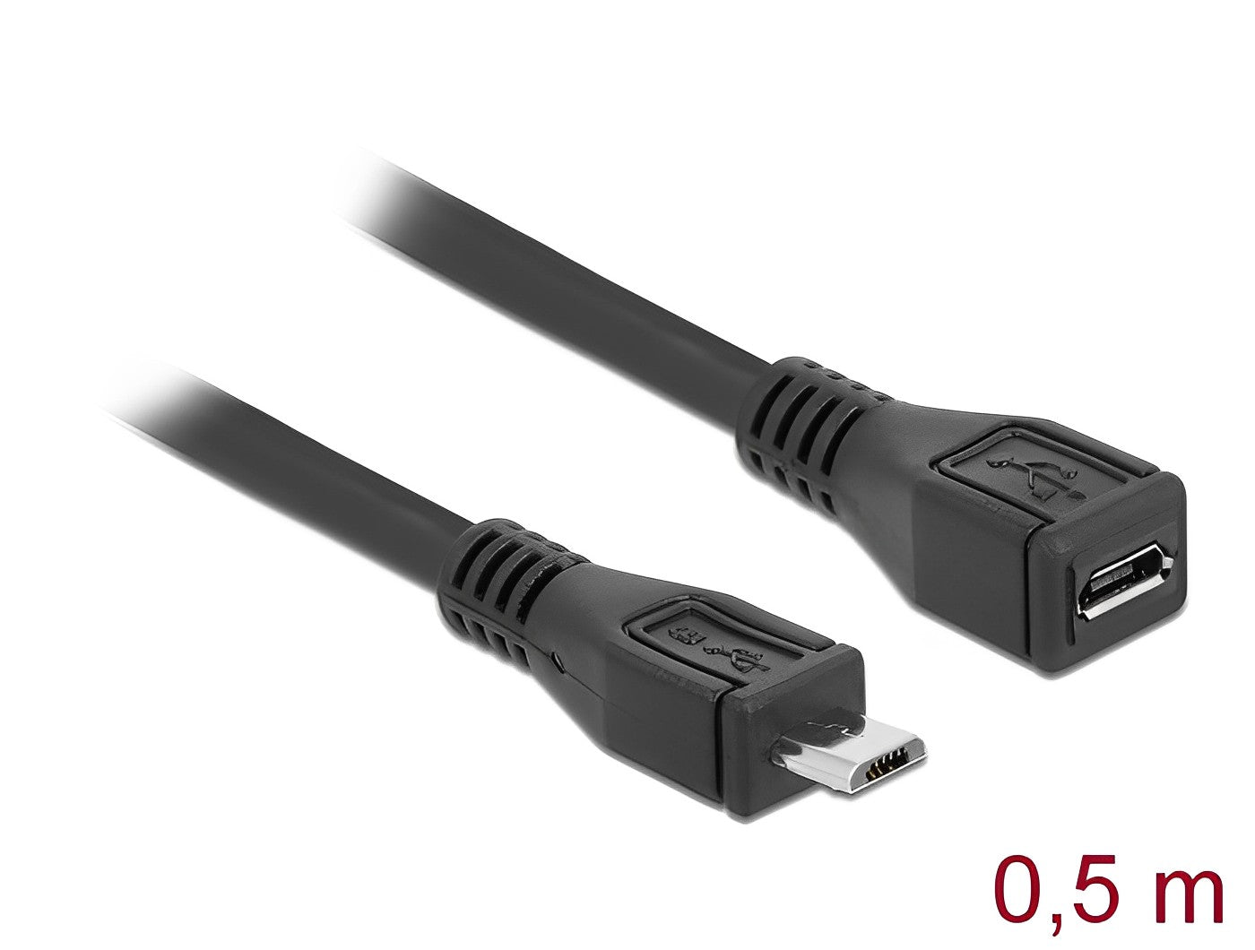 כבל מאריך מיקרו USB 2.0 ז/נ - delock.israel
