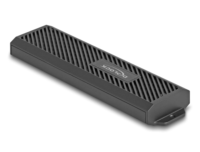 מארז חיצוני מבית Delock גרמניה מאפשר התקנה של כונן SSD מסוג M.2 PCIe NVMe או SATA בפורמטים 2280, 2260, 2242 ו-2230