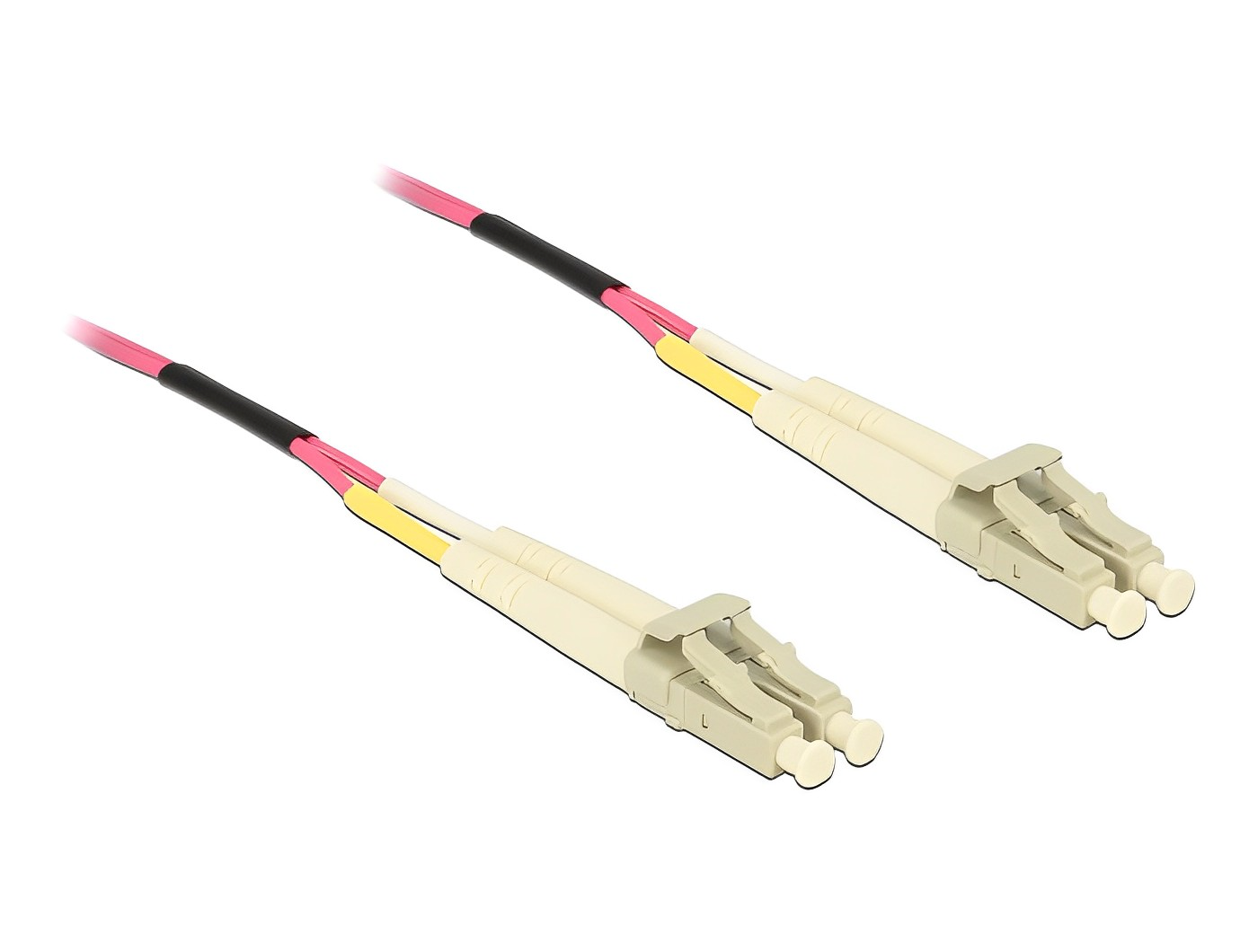 מגשר אופטי מולטי מוד LC Duplex OM4 ז/ז - delock.israel