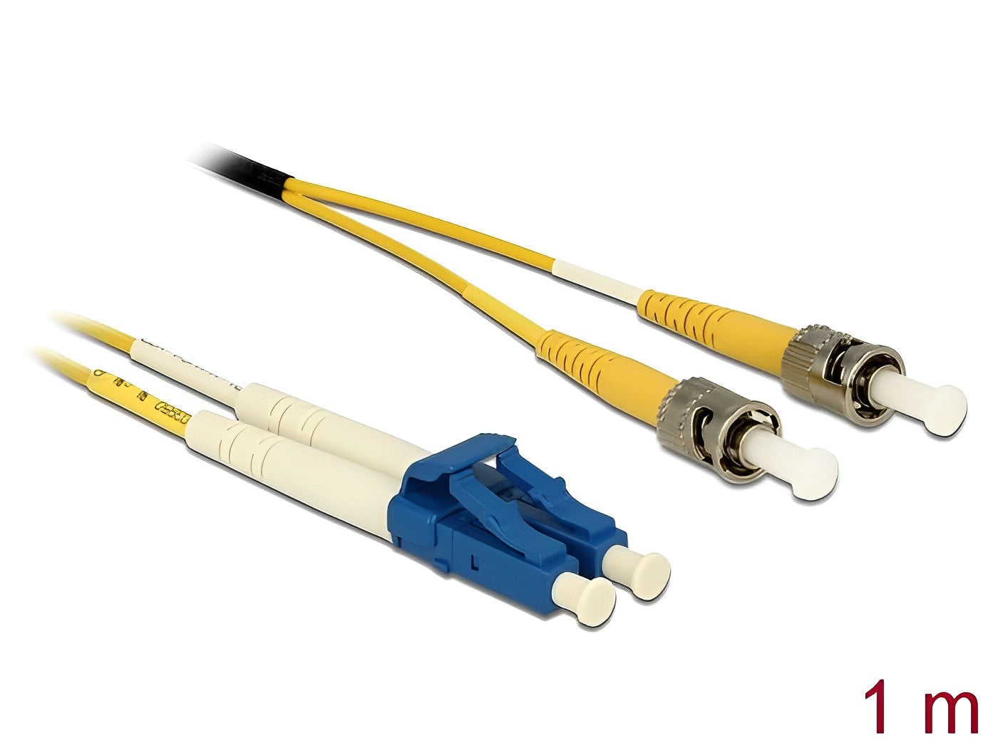 מגשר אופטי סינגל מוד ST Duplex - LC Duplex OS2 ז/ז - delock.israel