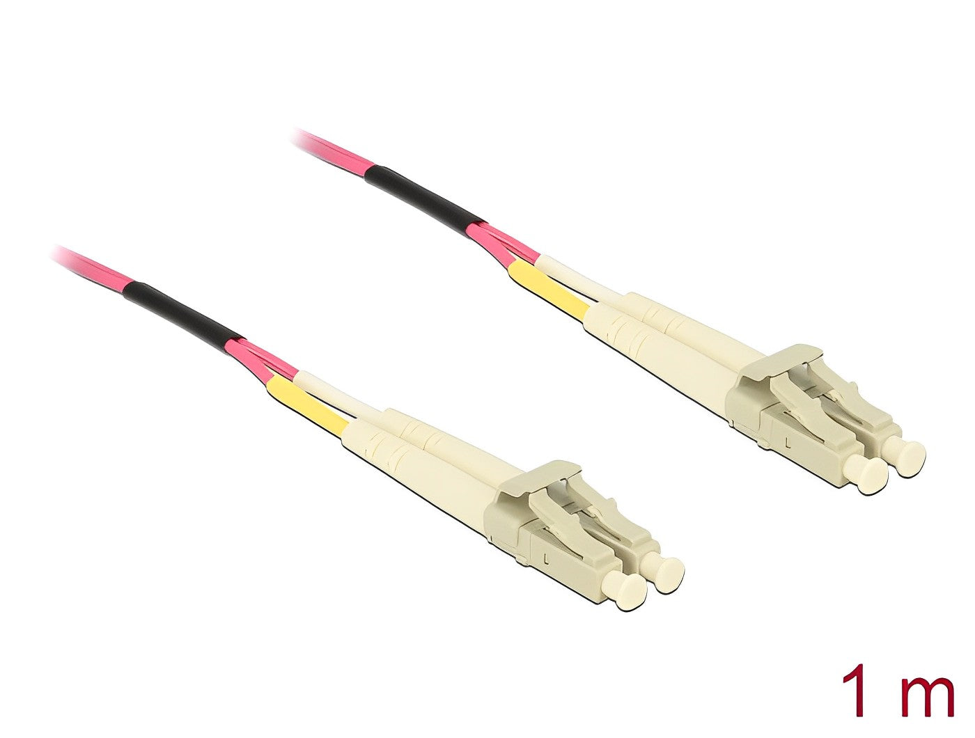 מגשר אופטי מולטי מוד LC Duplex OM4 ז/ז - delock.israel