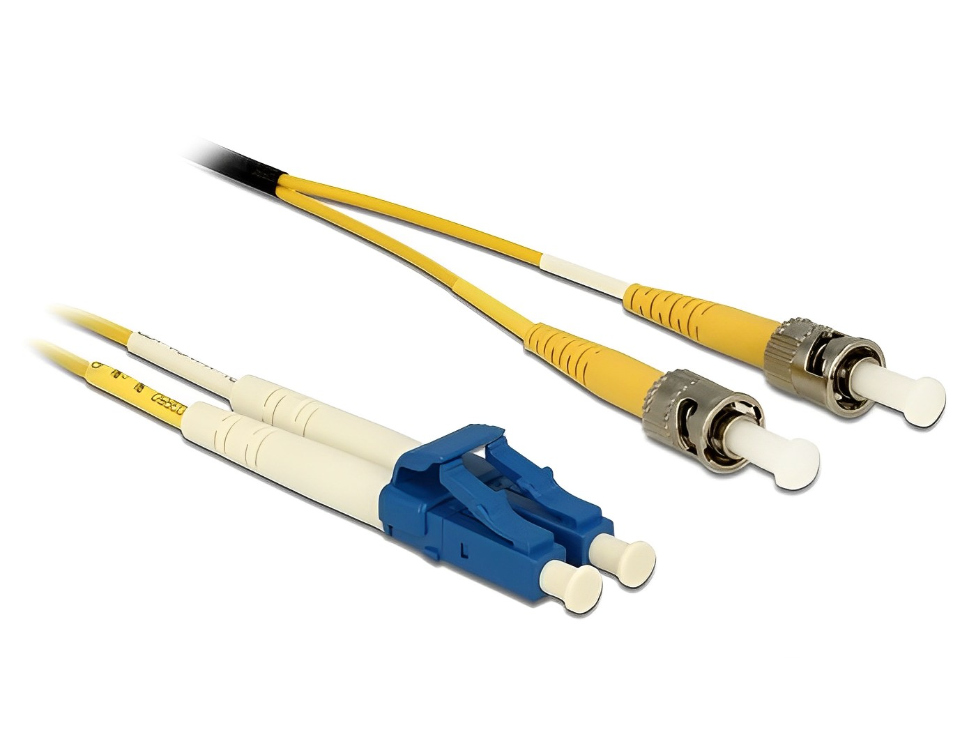 מגשר אופטי סינגל מוד ST Duplex - LC Duplex OS2 ז/ז - delock.israel