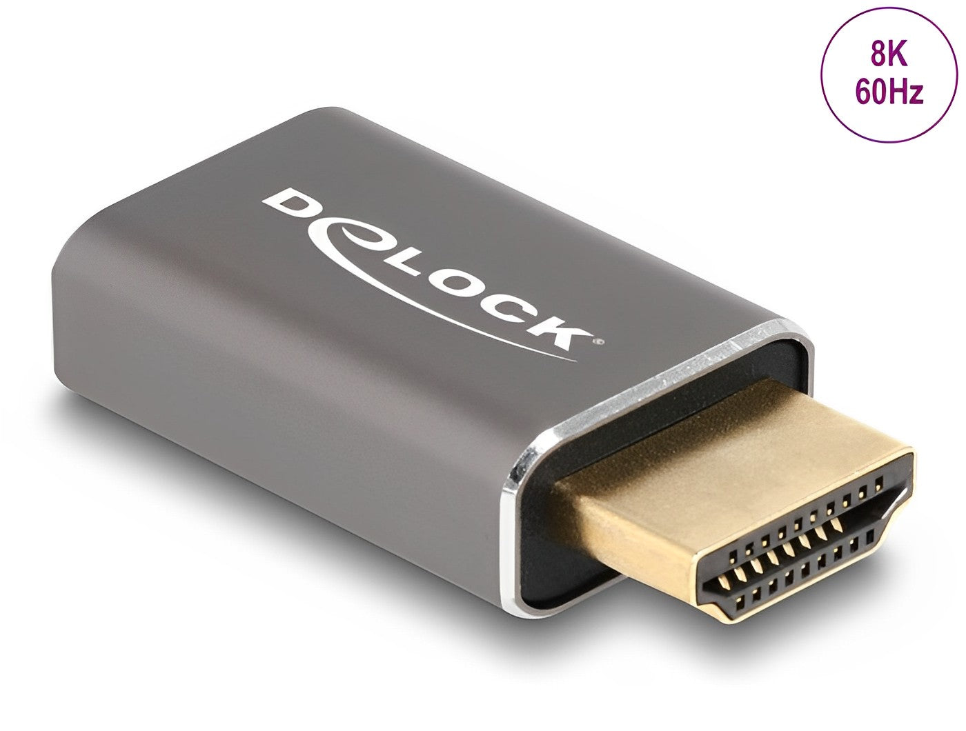 מתאם מתכתי HDMI 8K 60 Hz ז/נ - delock.israel