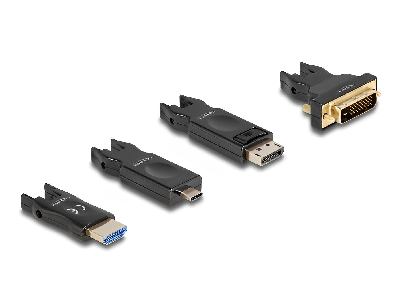 כבל אקטיבי Optical 5 in 1 HDMI 8K 60 Hz ז/ז עם ראשים נשלפים ניתן להשחלה - delock.israel