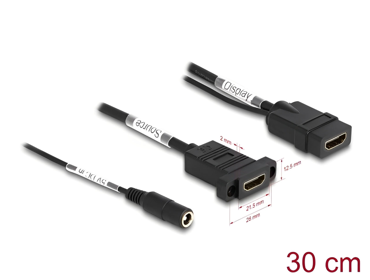 כבל HDMI 4K מבית Delock גרמניה משמש להרחבת חיבורי HDMI ולחיבור מגוון התקנים