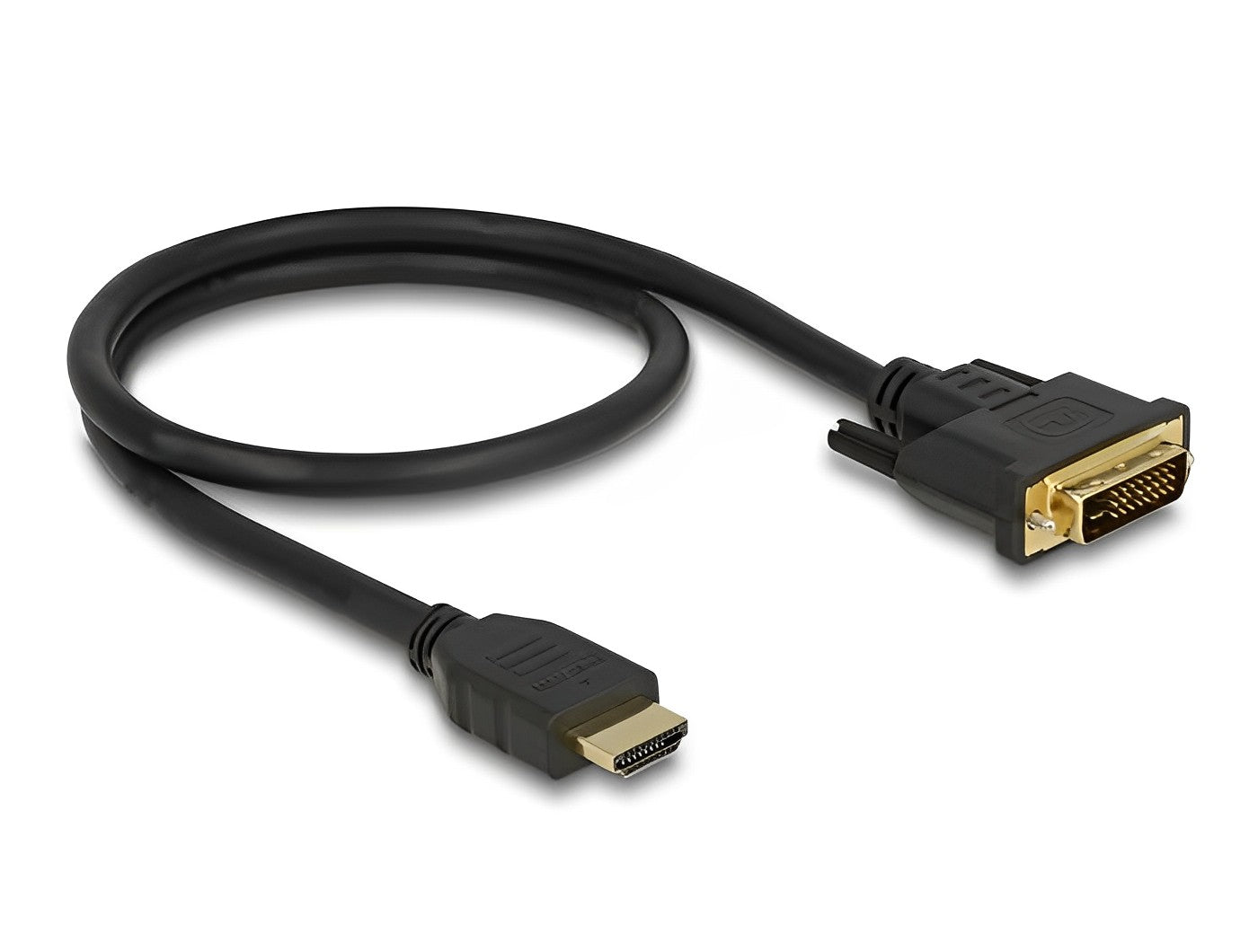 כבל תצוגה תקע HDMI לתקע DVI 24+1 - delock.israel