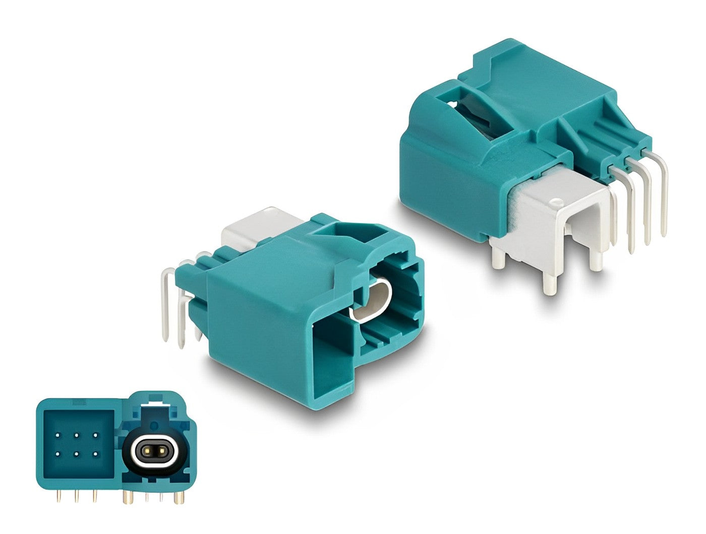 Delock HDMTD single + Powerpin plug angled for PCB - delock.israel